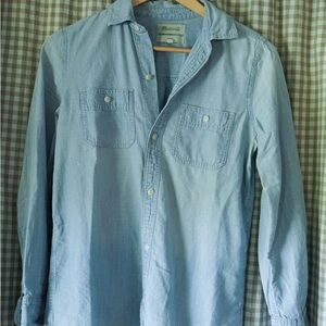 Madewell Blue Casual Button Down Shirt